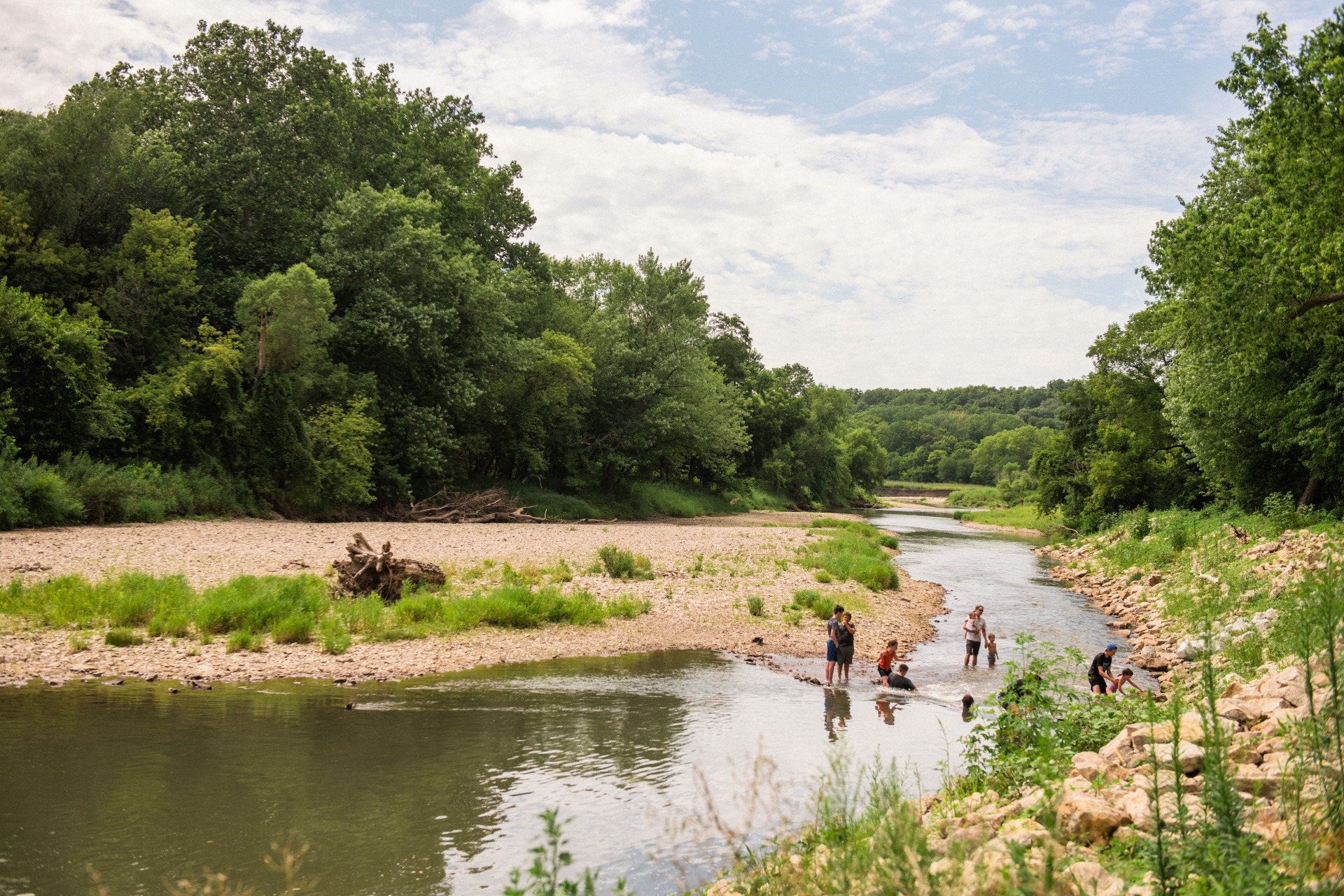 Middle River at Pammel Park